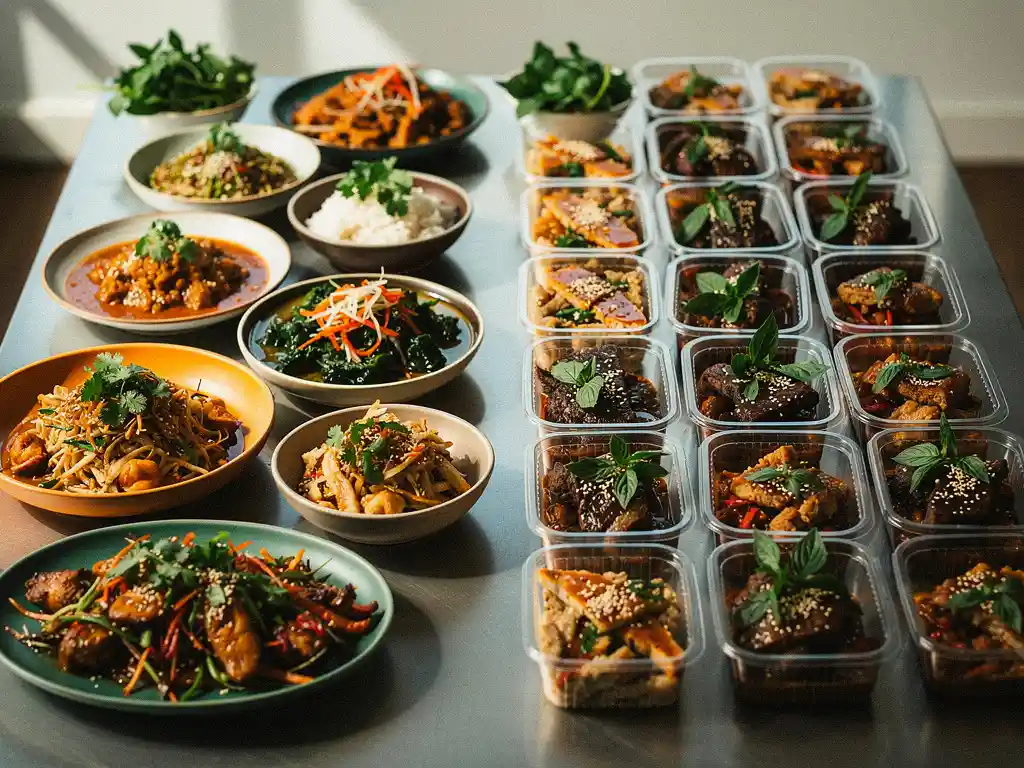Kan Aziatische bedrijfscatering worden aangeboden als buffet én als individuele portie?