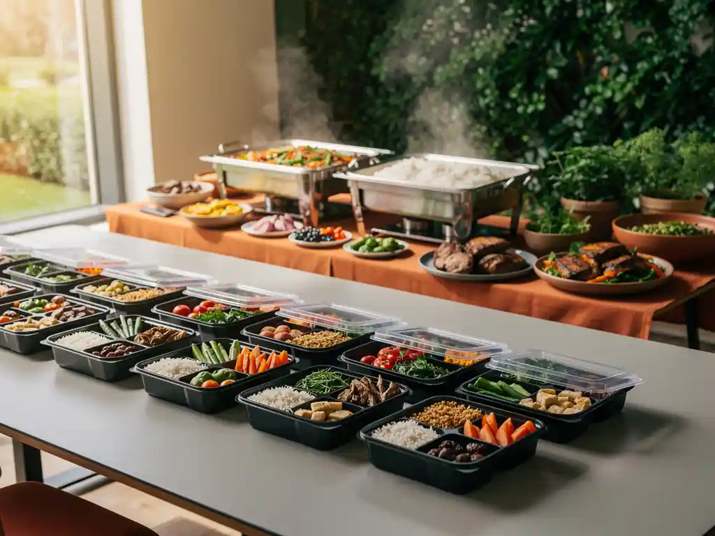 Wat zijn de verschillen tussen bedrijfscatering voor kantoor en voor een evenement?