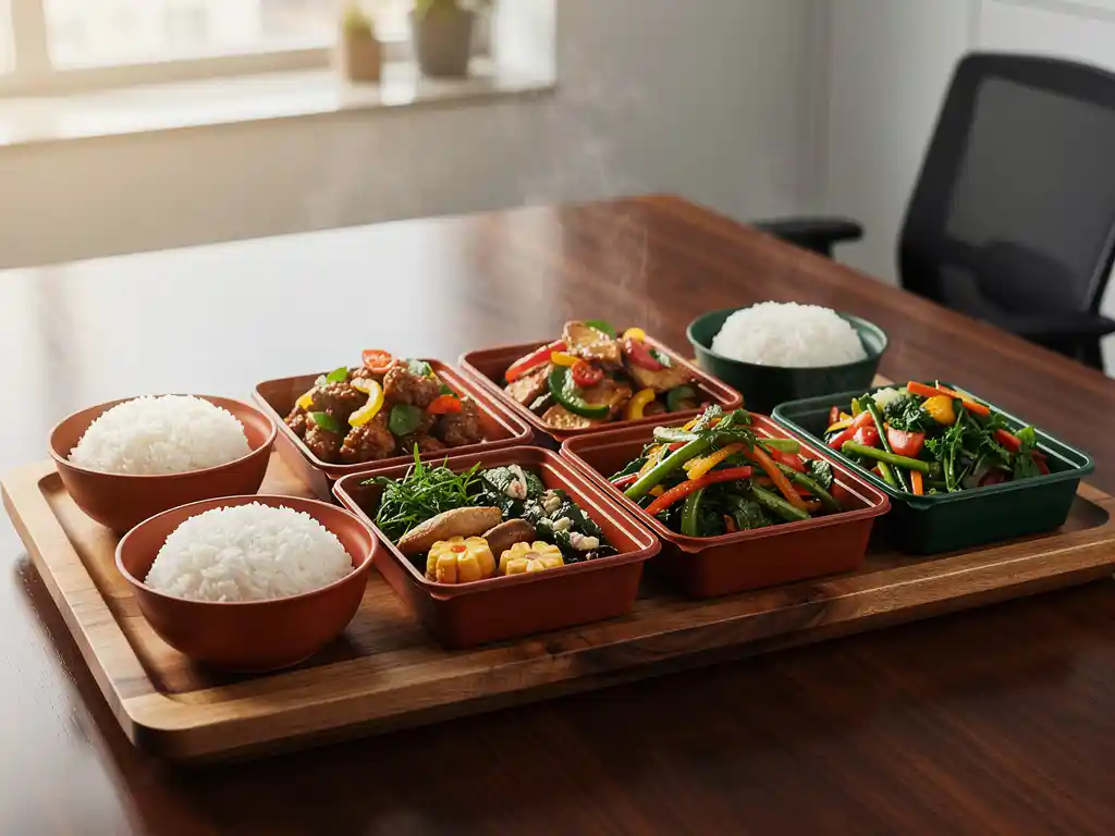 Lunch bestellen voor 10 personen: Oosterse maaltijden snel geregeld op kantoor