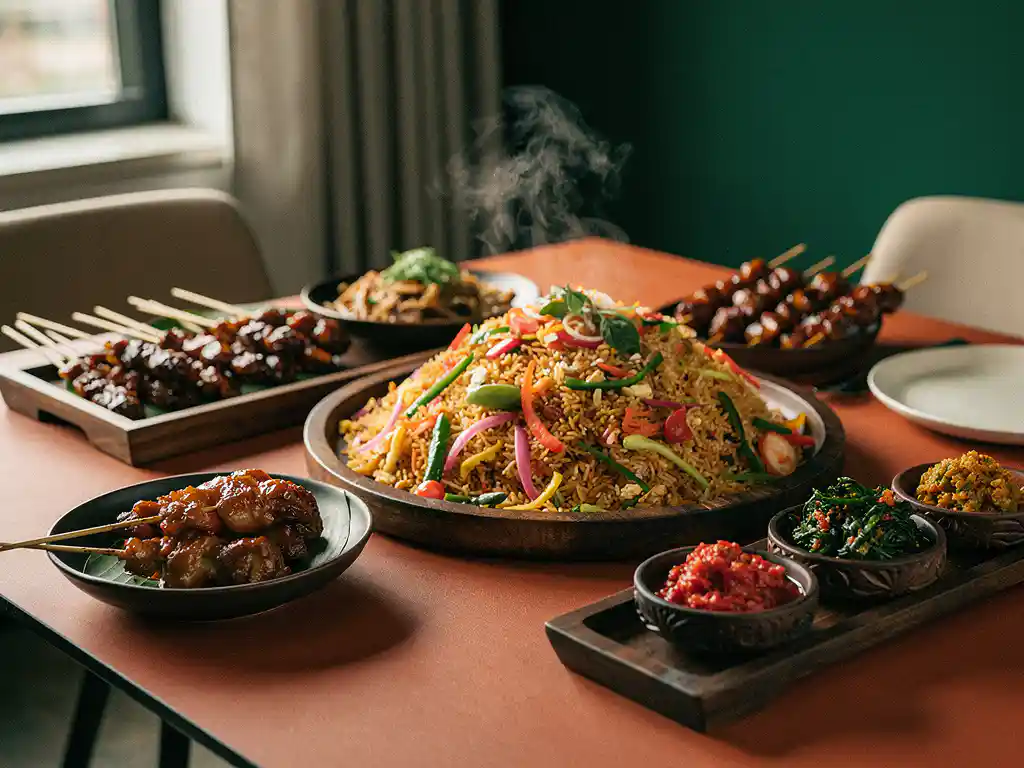 Traditionele Indonesische bedrijfslunch: bezorgd bij jouw kantoor of evenement
