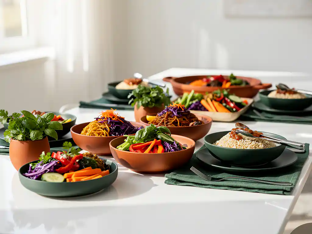 Hoe presenteer je een cateringlunch voor 10 personen professioneel aan een klant?