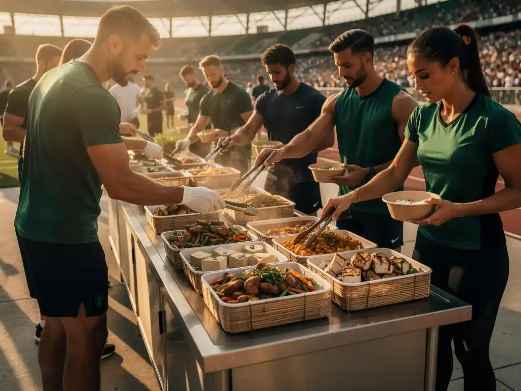 Welke cateringvorm past het beste bij een grootschalig sportevenement?